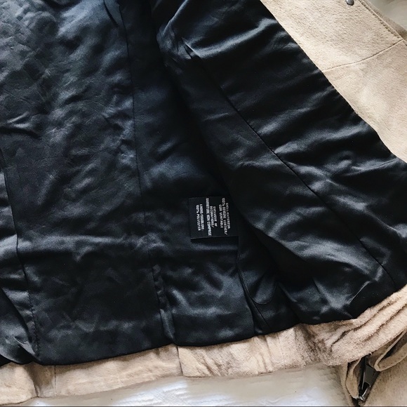 Bagatelle • Latte Tan Suede Western Biker Jacket - Picture 6 of 8